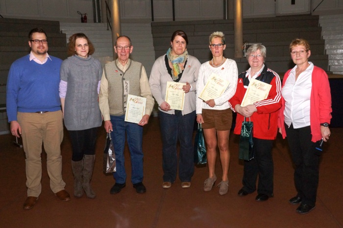 Bild mit Aktiven die geehrt wurden